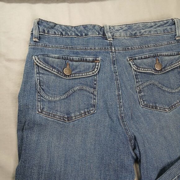 Lee Natural Bootcut Jeans Just Below Waist Denim Pockets Stretch Womens size: 10 - Picture 7 of 9